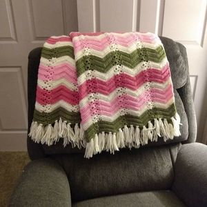 Crocheted Afghan Throw